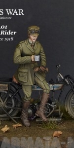 TW54A01 Dispatch Rider WRAF, France 1918 54mm