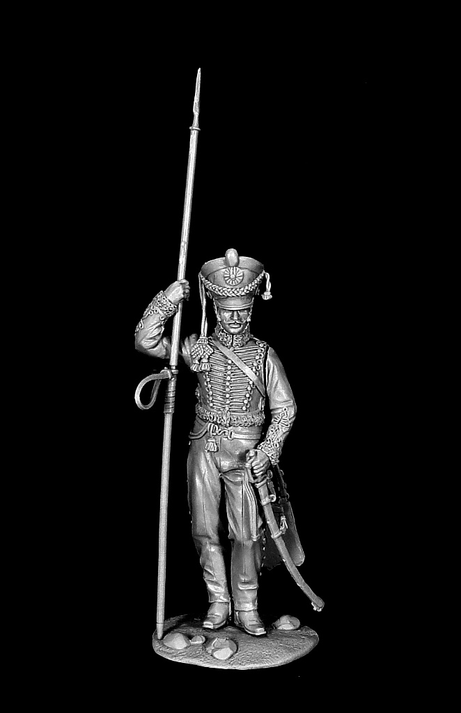 CHM-54200. Рядовой армейских гусарских полков, Россия 1812-14 гг. 54 мм. Материал - смола. Chronos Miniatures