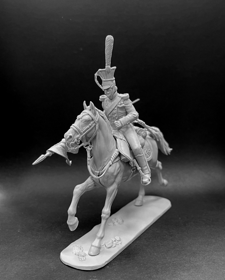 CHM-54304(M). Рядовой армейских уланских полков, Россия 1812-14 гг. Материал - белый металл. Chronos Miniatures