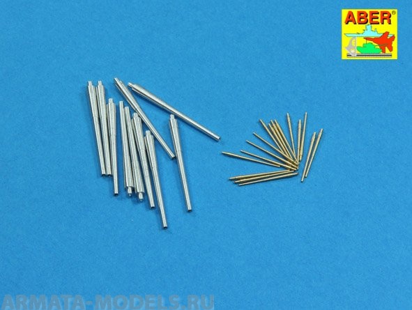 ABR-1:400-L-08  Дополнения для  Set of barrels for Royal Navy Battleships King George V, Prince of Wales 356 mm x 10, 133 mm x 16 универсальный набор 1/400