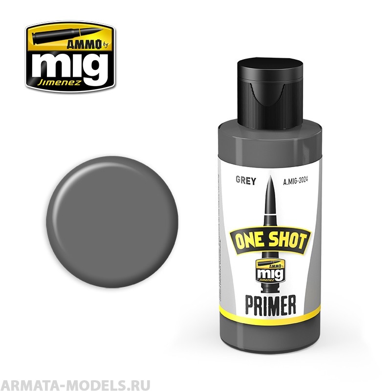 AMIG2024 Ammo Mig Грунт акриловый  AMIG2024 ONE SHOT PRIMER - GREY