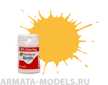 AB0024EP Краска акриловая 24 Trainer Yellow Matt -14ml Acrylic Paint - Plus 30%