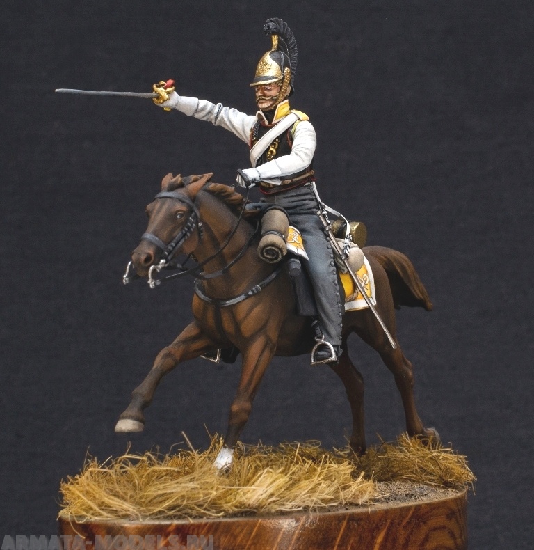 CHM-54234. Рядовой армейских кирасирских полков, Россия 1812-14 гг. 54 мм. Материал - смола. Chronos Miniatures