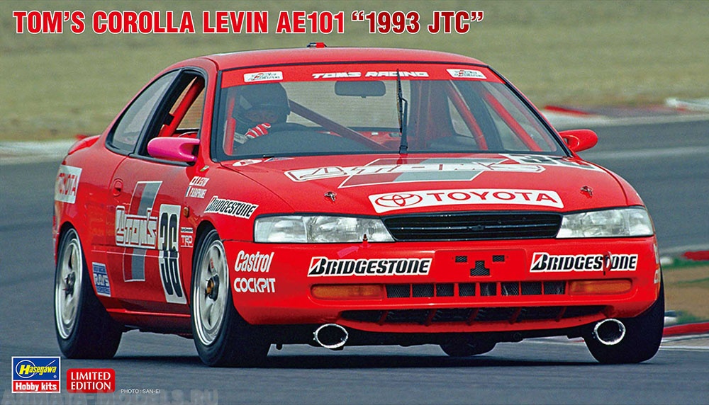20542-Автомобиль TOM'S COROLLA LEVIN AE101 Hasegawa