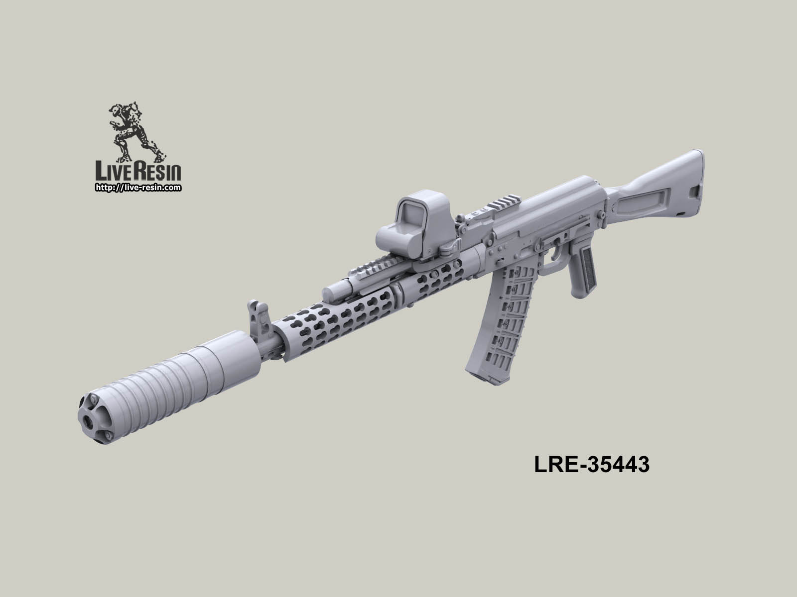 LRE35443 Российское современное штурмовое оружие - автоматы, набор - 4, 6 шт Live Resin