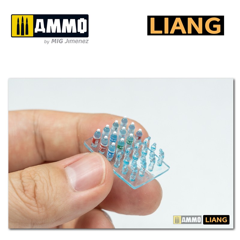 LIANG-0415 Набор декораций 3D-Print Model Water Bottle x 24