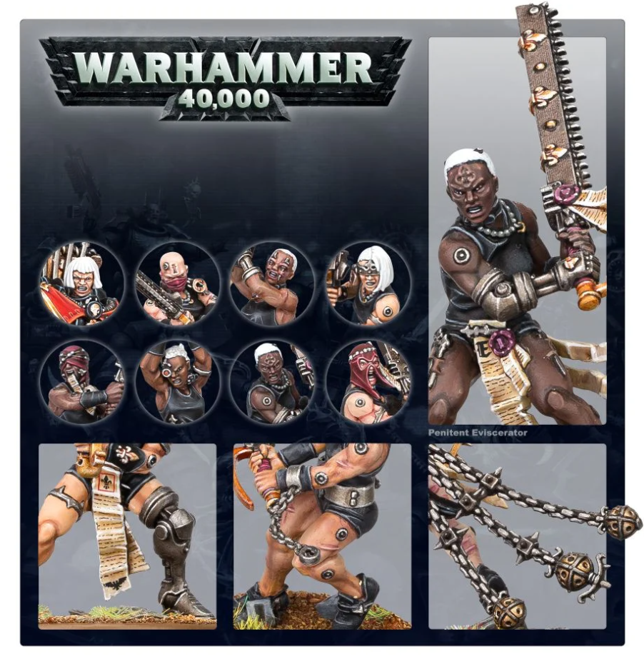 52-23GW Набор Адепта Сороритас: отряд Репентий (Adepta Sororitas Repentia Squad)