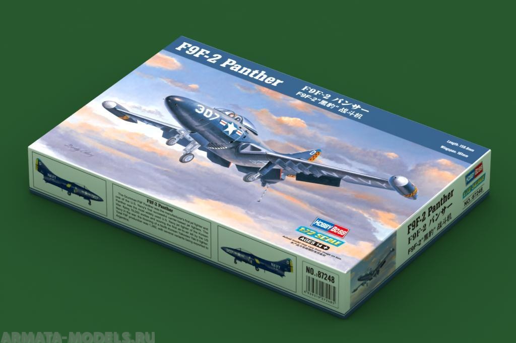 87248 Самолет F9F-2 Panther Hobby Boss