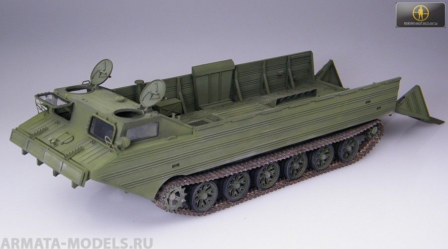 MMF35013 ПТС-М Гусеничный плавающий транспортер, СССР-Россия. В набор включены металлические траки Friulmodel. MinimanFactory