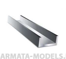 EVG261 Швеллер пластиковый 1,5х1 мм, 4 шт/уп.