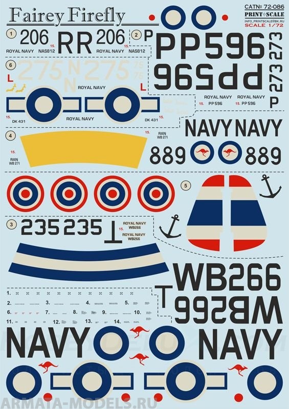 PS72-086 Декаль Feriey Firefly