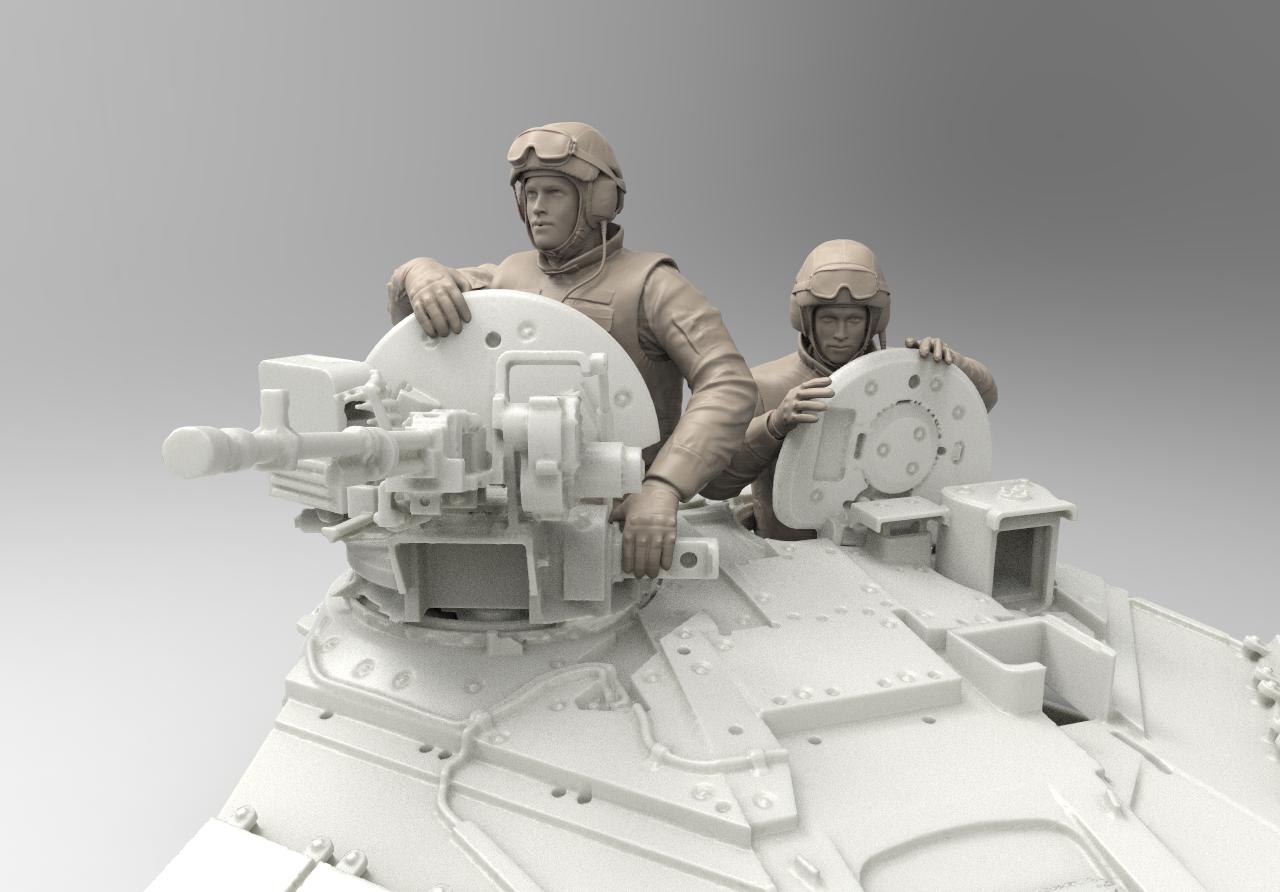 3684 Российские современные танкисты в боевом защитном костюме 6Б15 Ковбой Звезда