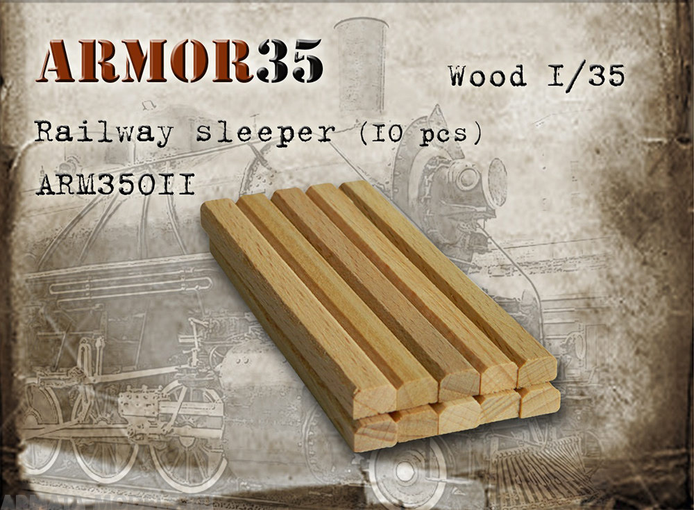 ARM35011 Шпалы деревянные (10шт.)