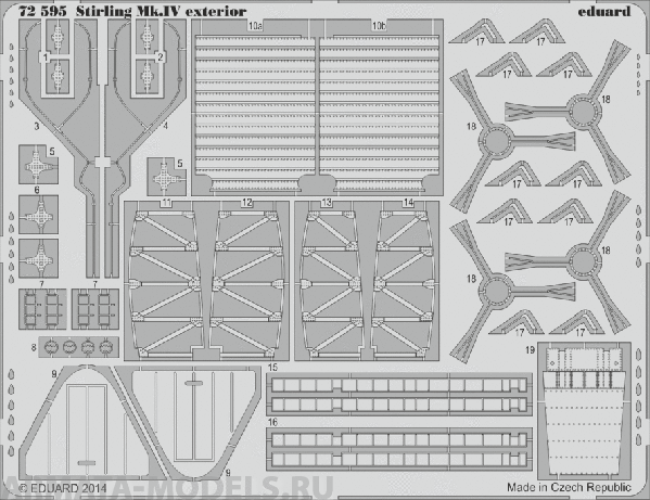 72595ED  Stirling Mk.IV Exterior 1/72