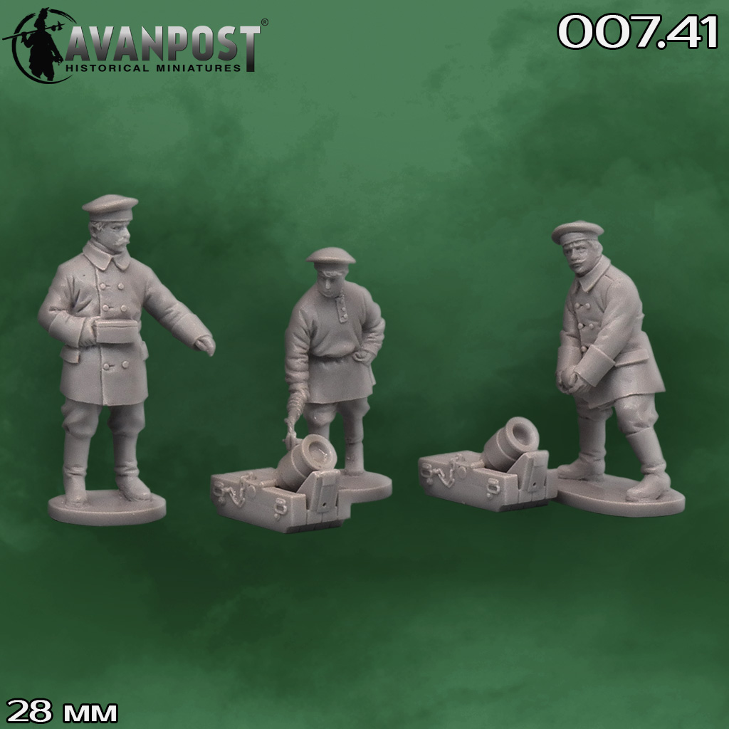 007.41АП 1/2-пудовая мортира с расчётом (1854-1856) Аванпост