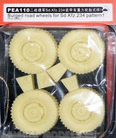 PEA110 Набор фототравления для 1/35 Road Wheels for Sd.Kfz.234 Pattern 1 (For DRAGON)