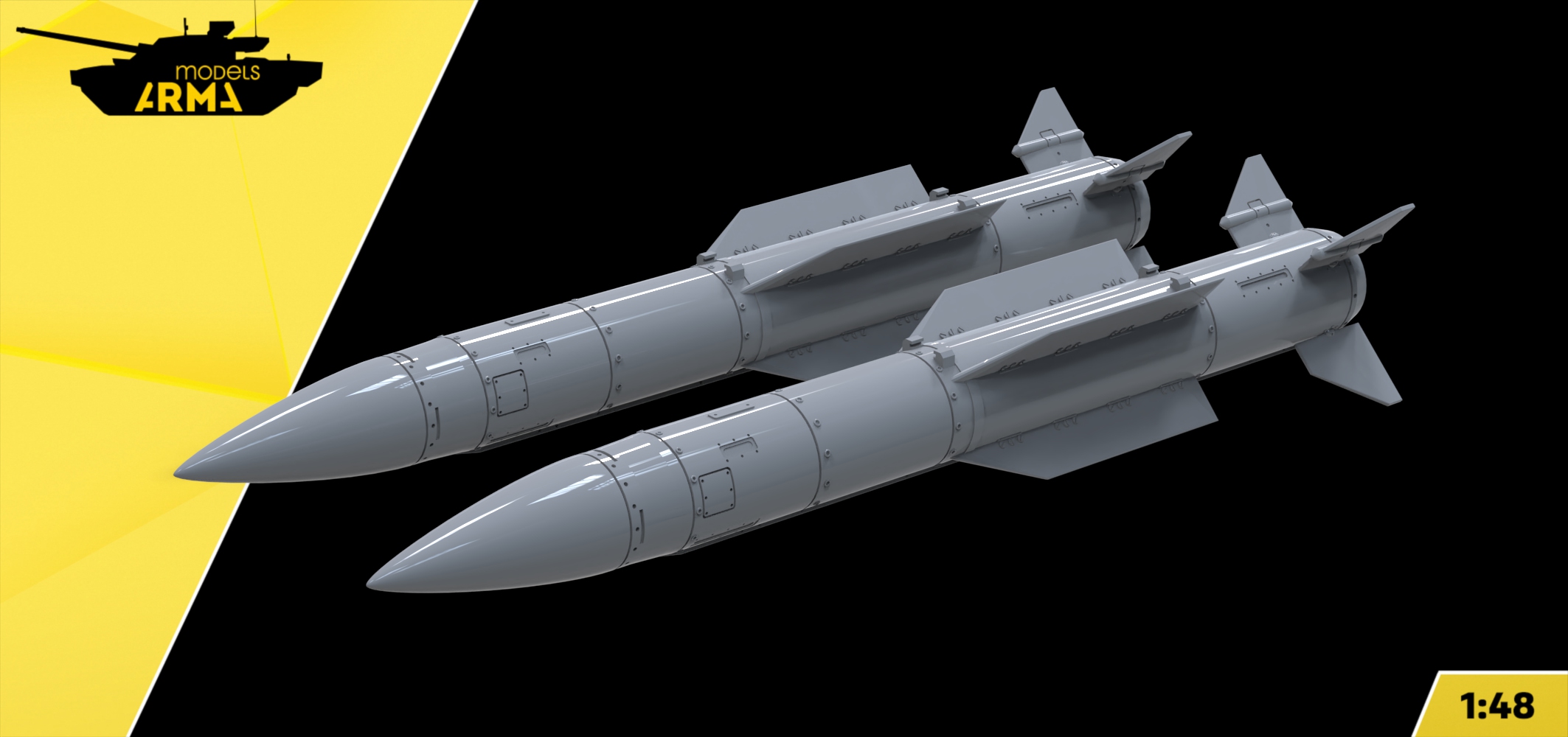 AM48373 Ракеты Р-37М 2шт (Не для свободной продажи) Arma Models