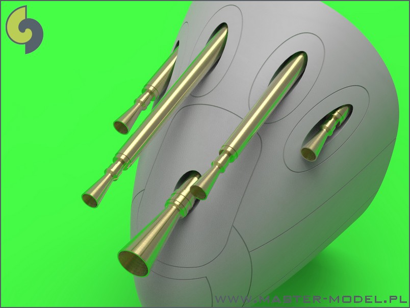 AM-48-115 Набор вооружения для P-38М Lightning (стволы для Brownings 12,7мм и пушки 20мм с пламегасителями)