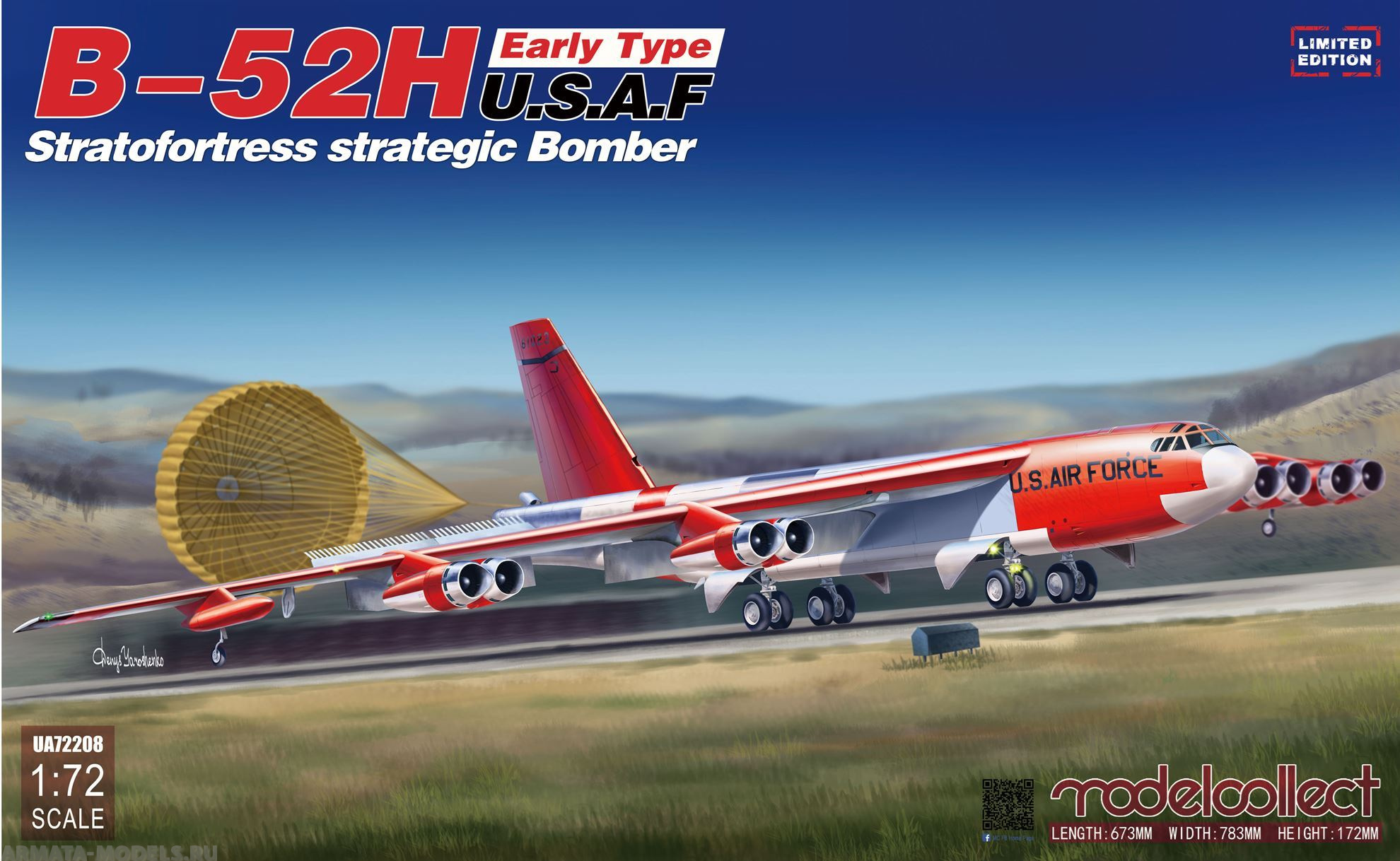 UA72208 B-52H Early Type U.S.A.F Modelcollect
