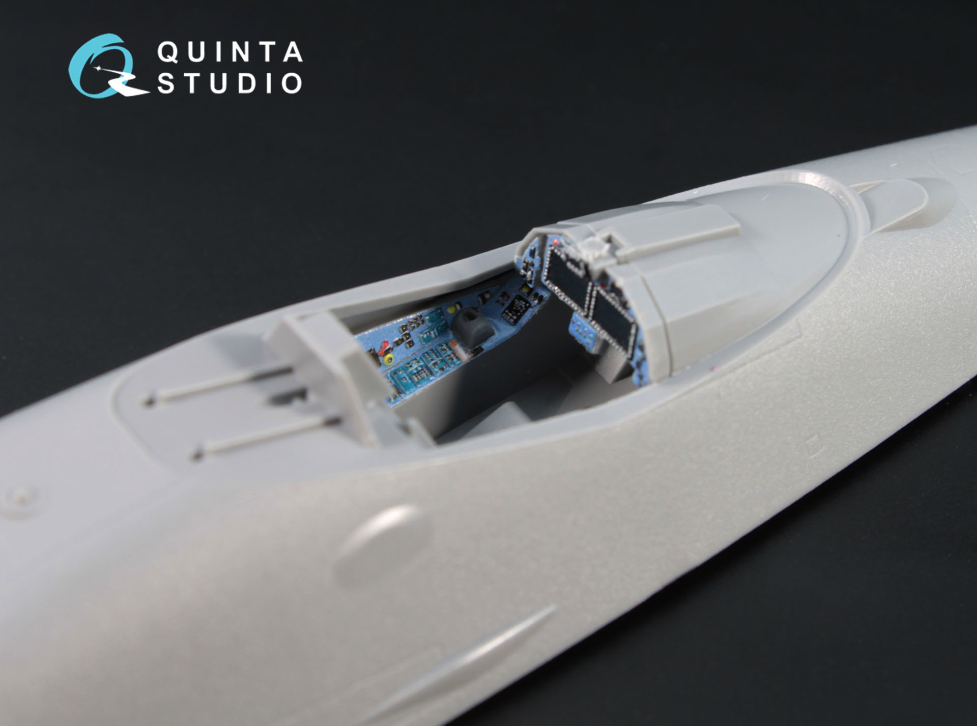 QD72004b 3D Декаль интерьера кабины Су-57 (для модели Звезда 7319) (голубые панели)