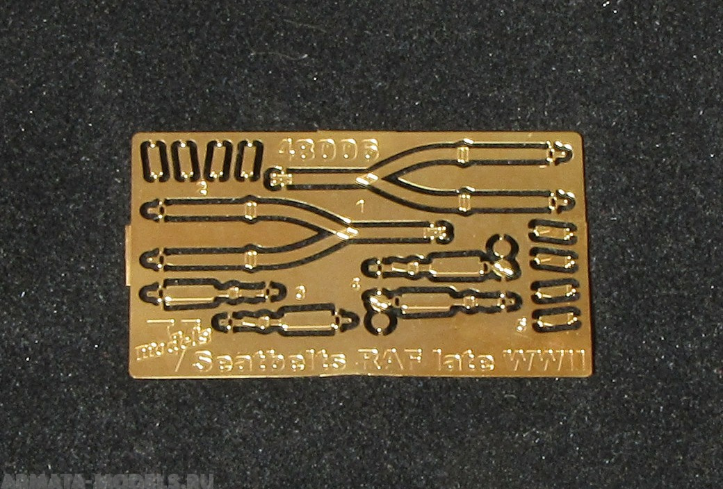 48006VM Фототравление Seatbelts  RAF WWII  late