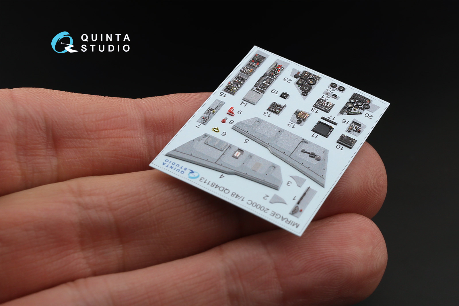 QD48113 1/48 3D Декаль интерьера кабины Mirage 2000C (для модели Kinetic)