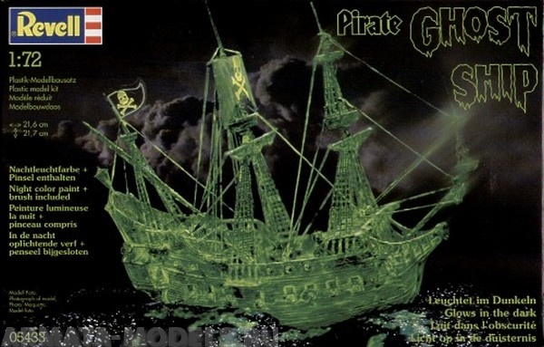 05433 Корабль-призрак в ночном цвете , 1:72, (3) Revell