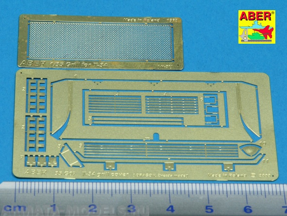 ABR-35-G07  Дополнения для  T-34 grille cover [Dragon model] для  1/35