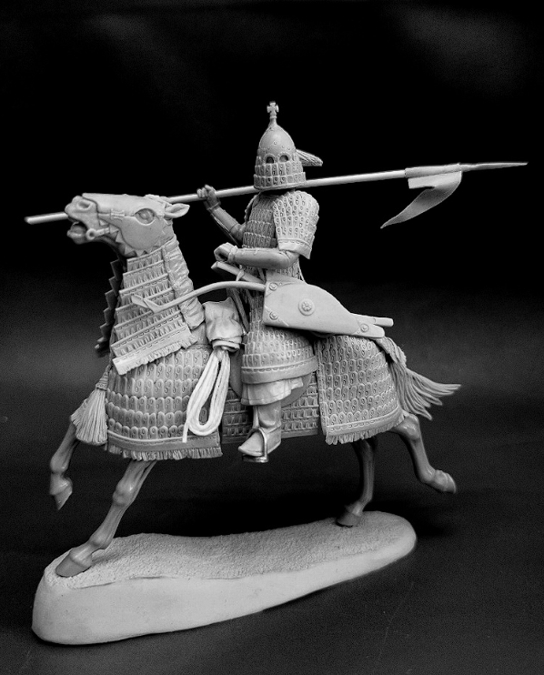 CHM-54362. Монгольский военачальник (Найон), 13 век (2 варианта головы, 2 варианта правой руки). 54 мм. Материал - смола. Chronos Miniatures