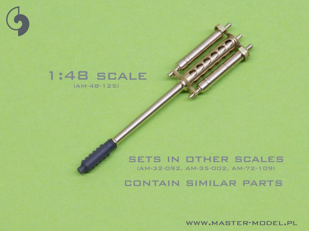 AM-35-002 ПВД, ствол 30мм пушки М230 и хвостовая антенна для вертолета AH-64 Apache