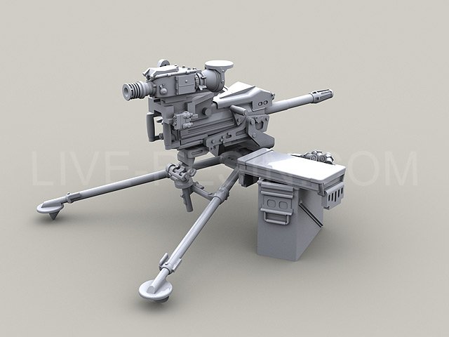 LRE35075 Автоматический гранатомёт MK19-3 40mm Grenade Machine Gun на треножном станке М3
