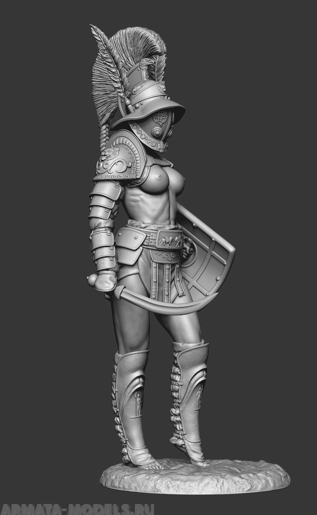 CHM-75043. Миры Фэнтези: Гладиатриса. 75 мм. Материал - смола. Caesar Miniatures