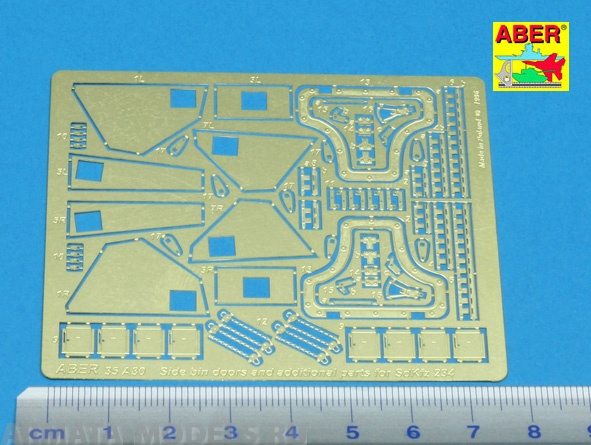 ABR-35-A30  Дополнения для  Side bin doors & additional parts for „Puma” (Sd.Kfz.234) для  1/35
