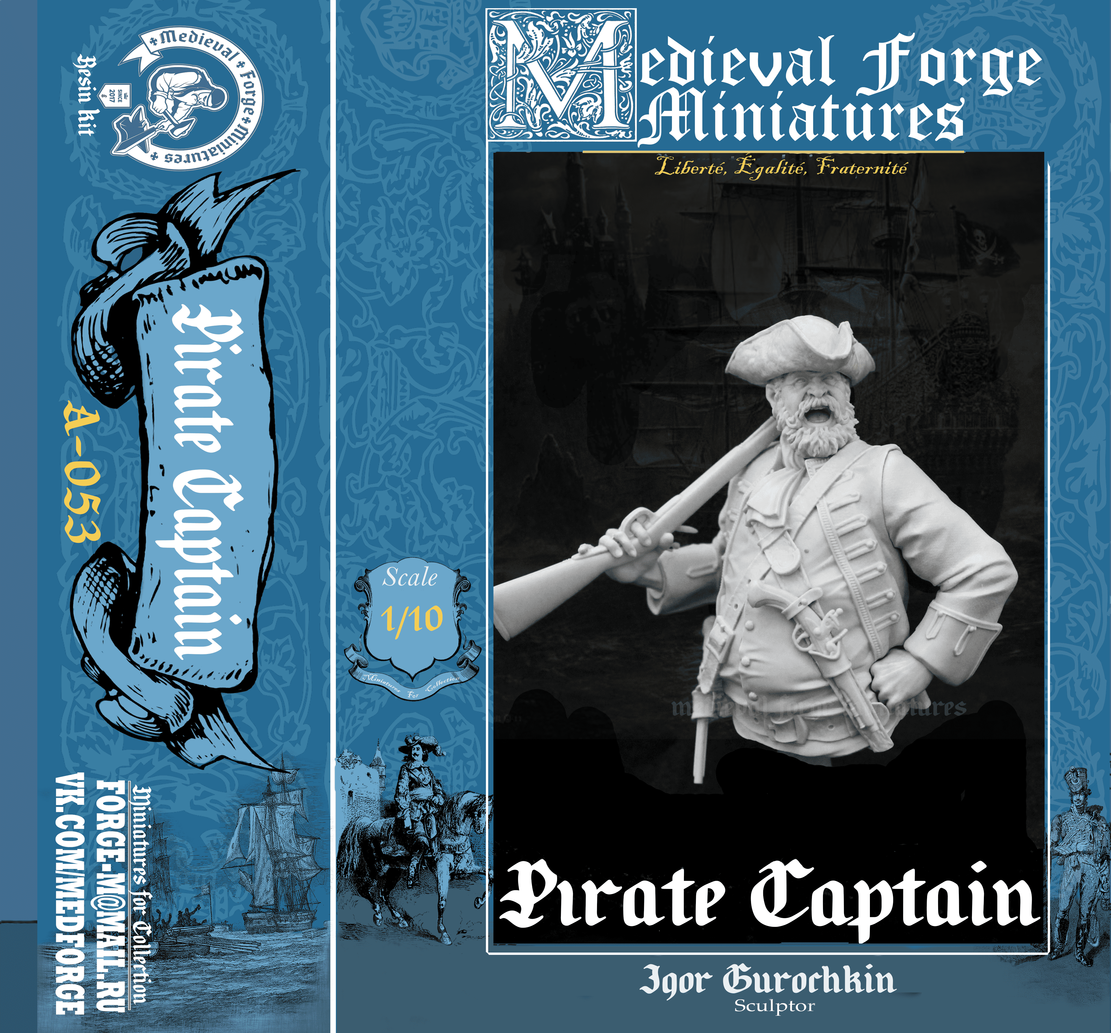 A-053 Бюст Капитан пиратов