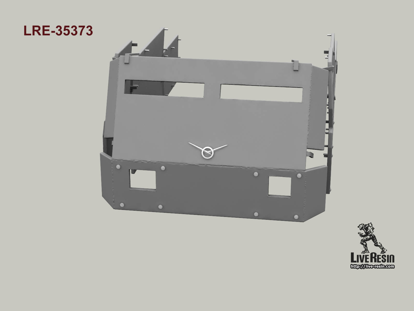 LRE35373 Самодельное бронирование железными листами автомобиля "Буханка"