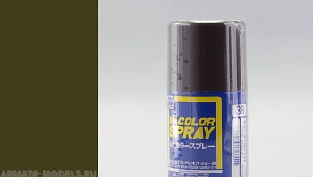 S038 Краска в баллончиках т.м. MR.HOBBY 100мл  OLIVE DRAB (2)