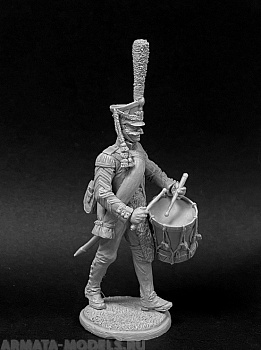 CHM-54252. Барабанщик гренадерских полков и рот (2 варианта головы), Россия 1812-14 гг. 54 мм. Материал - смола.