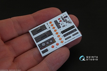 QD35012 3D Декаль интерьера кабины для семейства 4350 Мустанг