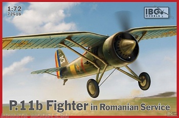IBG72518 Самолёт PZL P.11b Fighter in Romanian Service (IBG models) 1/72