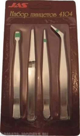4109J Набор пинцетов, 4 шт.