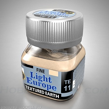 TE-11  Быстросохнущая акриловая смесь для создания реалистичной текстуры: мелкая светлая европейская земля