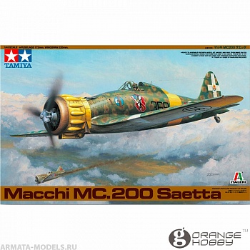 37007T MACCHI MC.200 SAETTA, с фигурой пилота