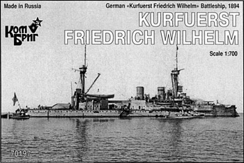 Корабль KB70197PE German Kurfuerst Friedrich Wilhelm Battleship, 1894