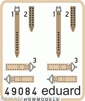 49084ED Комплект фототравления IJN seatbelts SUPERFABRIC