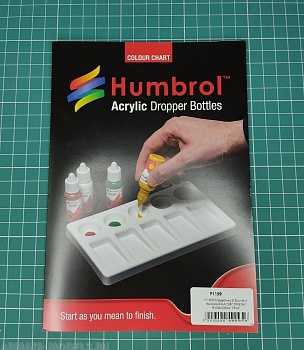P1159 Справочный буклет с выкраской Acrylic Dropper Bottle Colour Chan