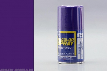 S067 Краска в баллончиках т.м. MR.HOBBY 100мл  PURPLE