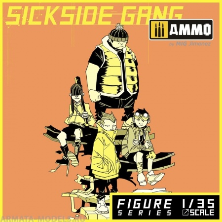 MR-AM43 Набор миниатюр Sick Side Gang Alternity Miniatures