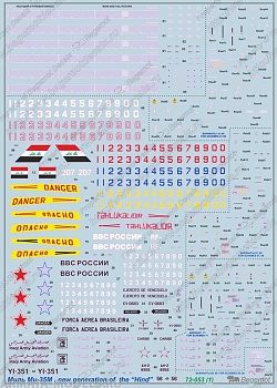 72053 Декаль Миль Ми-35М