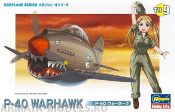 60119 Модель самолета EGG PLANE P-40 WARHAWK