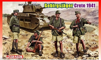 Набор фигурок 6742Д Немецкие горные стрелки Крит.1941